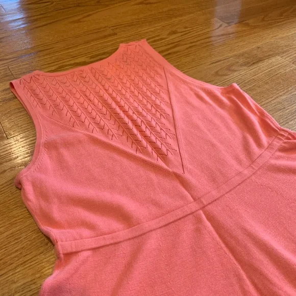 Trina Turk Roxanna Pointelle Knit Fit Flare Dress - Picture 7 of 9